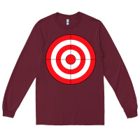 Bulls Eye Target Lazy Diy Halloween Costume Darts Shooting T Shirt Long Sleeve Tee | Teevron