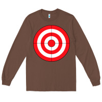 Chestnut bulls eye target lazy diy halloween costume darts shooting t shirt Long Sleeve Tee - DesignPulse