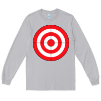 Moon Dust bulls eye target lazy diy halloween costume darts shooting t shirt Long Sleeve Tee - DesignPulse