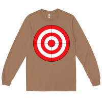 Toasted Coconut bulls eye target lazy diy halloween costume darts shooting t shirt Long Sleeve Tee - DesignPulse