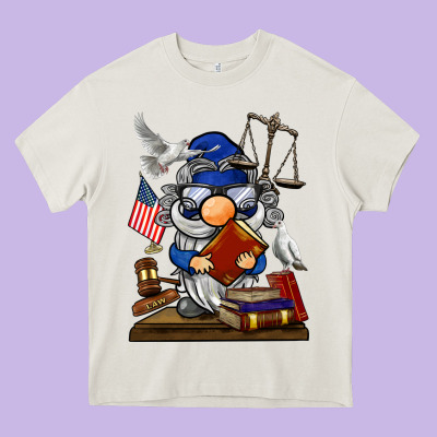 Judge  Gnome Heavy Core Tee Designed By Barkaloodesign