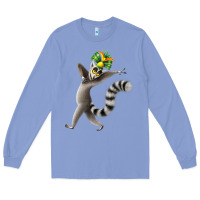 Colony Blue All Hail King Julien Long Sleeve Tee - DesignPulse