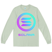 Matcha solana crypto sol coin blockchain decentralized application long sleev Long Sleeve Tee - DesignPulse