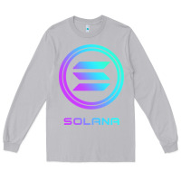 Moon Dust solana crypto sol coin blockchain decentralized application long sleev Long Sleeve Tee - DesignPulse