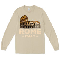 Mushroom Cool Vintage Roma Italia Colosseum Souvenirs, Rome Italy Pullover Hood Long Sleeve Tee - DesignPulse
