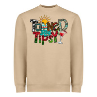 Mushroom Tanned And Tipsy Heavyweight Sweatshirt - CowhideDigitalArt