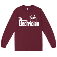Burgundy the electrician the godfather parody design hipste Long Sleeve Tee - PixelWave