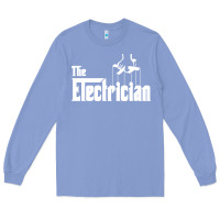 Colony Blue the electrician the godfather parody design hipste Long Sleeve Tee - PixelWave