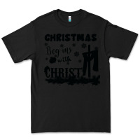 Black Christmas Begins With Christ Premium Tee - Bettercallsaul