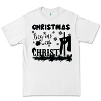 White Christmas Begins With Christ Premium Tee - Bettercallsaul