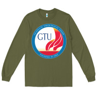 Army Green graduate, theological, education (GTU) Long Sleeve Tee - PixelWave