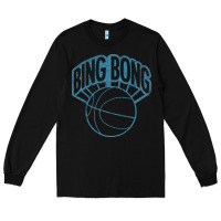 Black bing bong vintage distressed Long Sleeve Tee - PixelWave