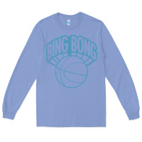 Colony Blue bing bong vintage distressed Long Sleeve Tee - PixelWave