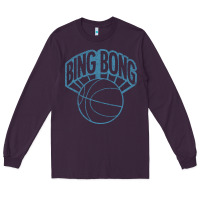 Plum bing bong vintage distressed Long Sleeve Tee - PixelWave