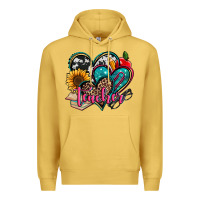 Antique Gold teacher hearts Premium Hoodie - Jasminsmagicworld