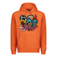 Carrot teacher hearts Premium Hoodie - Jasminsmagicworld