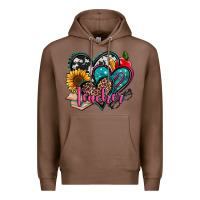Chestnut teacher hearts Premium Hoodie - Jasminsmagicworld