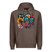 Coffee teacher hearts Premium Hoodie - Jasminsmagicworld