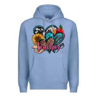 Colony Blue teacher hearts Premium Hoodie - Jasminsmagicworld
