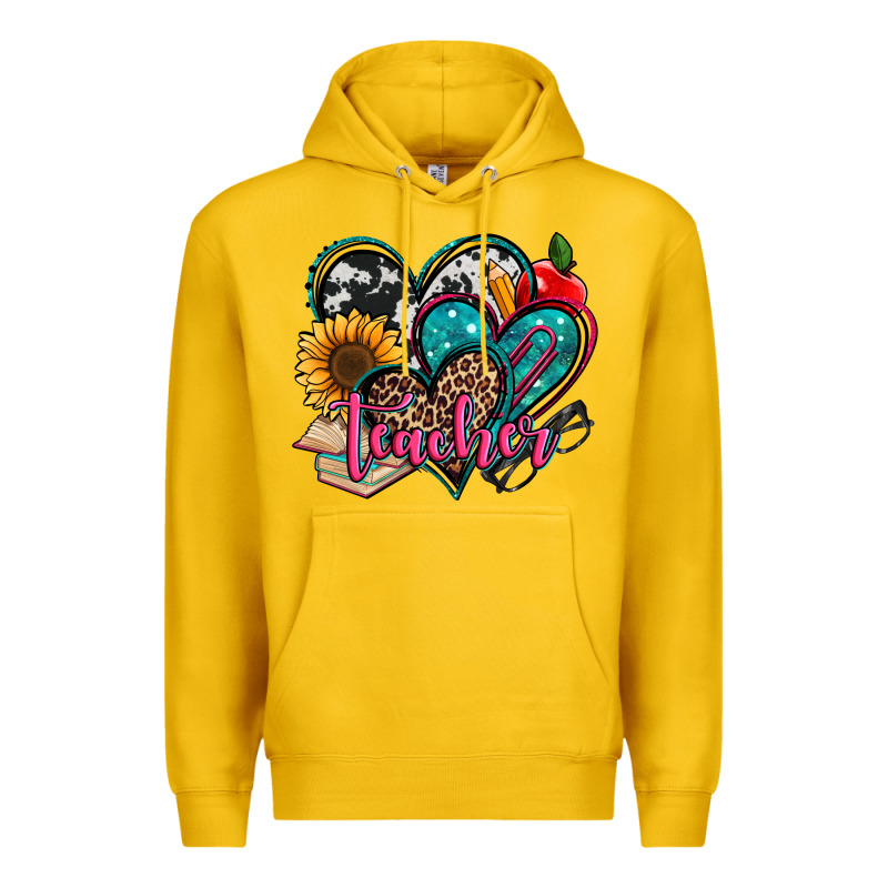 Teacher Hearts Premium Hoodie by Jasminsmagicworld | Teevron