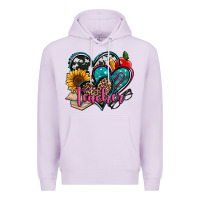 Lilac teacher hearts Premium Hoodie - Jasminsmagicworld