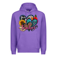 Purple teacher hearts Premium Hoodie - Jasminsmagicworld
