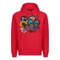 Red teacher hearts Premium Hoodie - Jasminsmagicworld