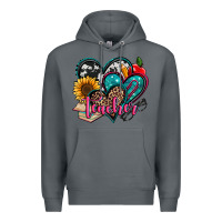 Rock teacher hearts Premium Hoodie - Jasminsmagicworld