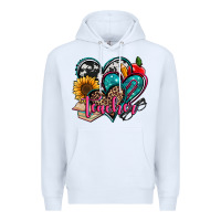 White teacher hearts Premium Hoodie - Jasminsmagicworld