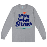 Heather Grey #long john silvers Long Sleeve Tee - PixelWave