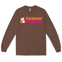 Chestnut Dunkin'donuts Long Sleeve Tee - PixelWave