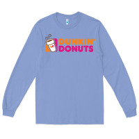 Colony Blue Dunkin'donuts Long Sleeve Tee - PixelWave
