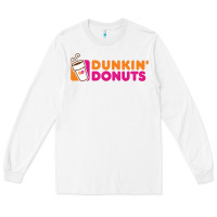 White Dunkin'donuts Long Sleeve Tee - PixelWave