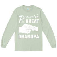 Matcha Promoted to Great Grandpa Long Sleeve Tee - PixelWave