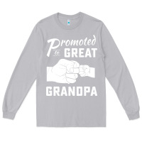 Moon Dust Promoted to Great Grandpa Long Sleeve Tee - PixelWave