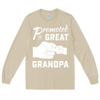 Mushroom Promoted to Great Grandpa Long Sleeve Tee - PixelWave