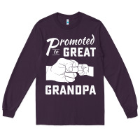 Promoted To Great Grandpa Long Sleeve Tee | Teevron