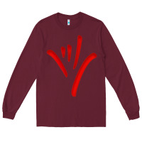 Burgundy asl (american sign language) tshirt  i love you classic Long Sleeve Tee - PixelWave