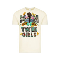 Mom Of Twin Girls Mother's Day Vintage Tee | Teevron