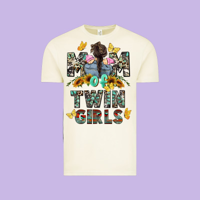 Mom Of Twin Girls Mother's Day Vintage Tee Designed By Cowgirlartshop