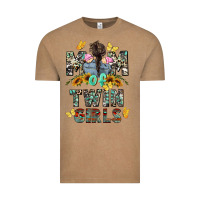 Vintage Coffee mom of twin girls mother's day Vintage Tee - CowGirlArtShop