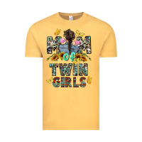 Vintage Mustard mom of twin girls mother's day Vintage Tee - CowGirlArtShop