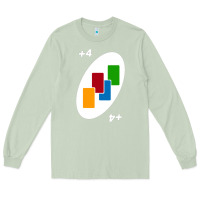 Matcha Uno Card Game Draw Four Long Sleeve Tee - PixelWave