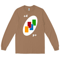 Toasted Coconut Uno Card Game Draw Four Long Sleeve Tee - PixelWave