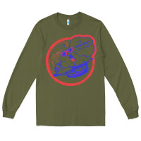 Army Green cool whip vintage design   80s aesthetic Long Sleeve Tee - PixelWave