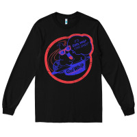 Black cool whip vintage design   80s aesthetic Long Sleeve Tee - PixelWave