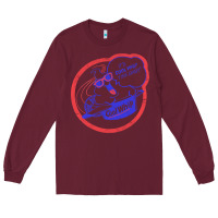 Burgundy cool whip vintage design   80s aesthetic Long Sleeve Tee - PixelWave
