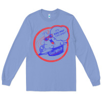 Colony Blue cool whip vintage design   80s aesthetic Long Sleeve Tee - PixelWave