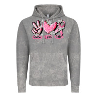 Cloud Rock peace love cure breast cancer Vintage Hoodie - CowGirlArtShop