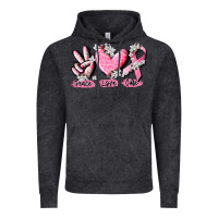 Vintage Black peace love cure breast cancer Vintage Hoodie - CowGirlArtShop